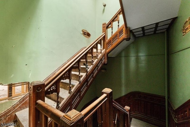 view of stairs