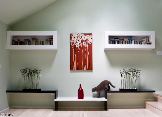 interior details with wood finished floors