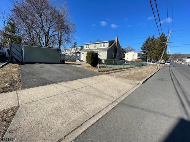 view of street with sidewalks