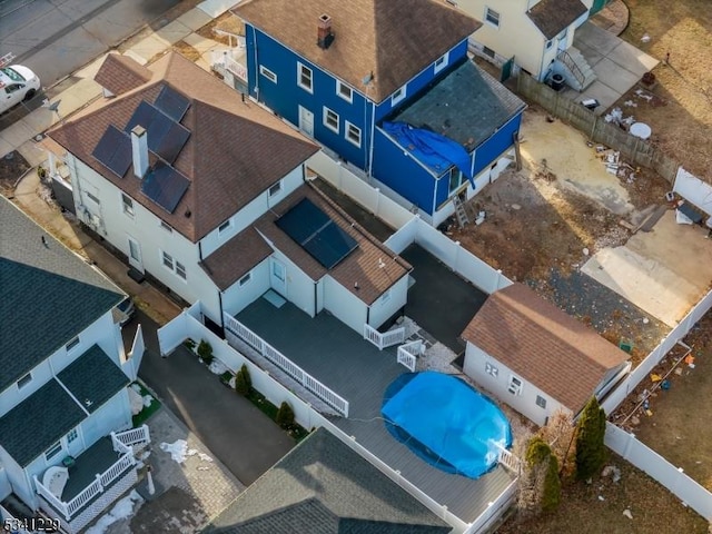 bird's eye view featuring a residential view