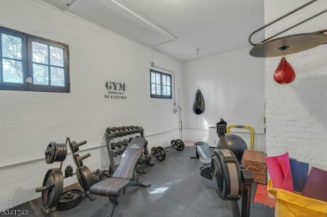 view of workout room