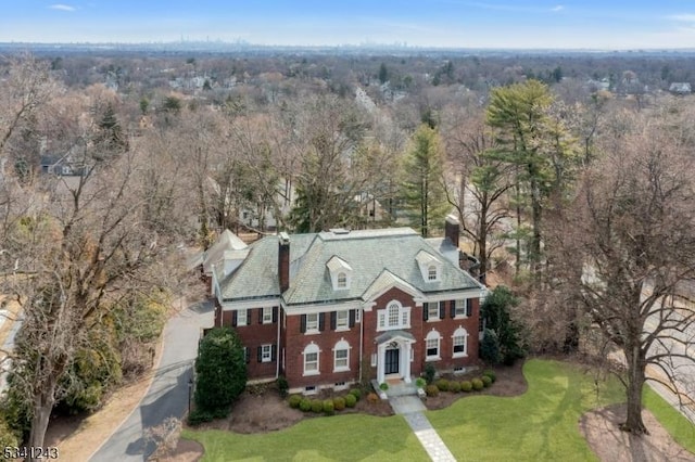 aerial view with a view of trees