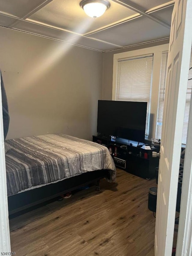 bedroom featuring wood finished floors