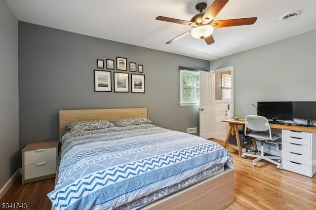 4 Dorrien Rd, Livingston Twp, NJ 07039 - bedroom featuring wood finished floors, a desk, and ceiling fan