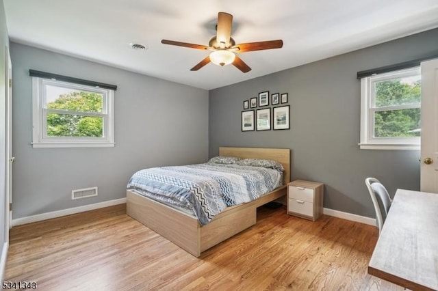 4 Dorrien Rd, Livingston Twp, NJ 07039 - bedroom featuring wood finished floors and a ceiling fan
