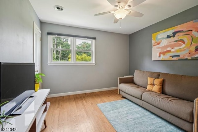 4 Dorrien Rd, Livingston Twp, NJ 07039 - living area with ceiling fan and light wood-type flooring