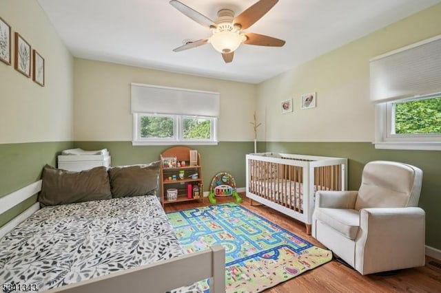 4 Dorrien Rd, Livingston Twp, NJ 07039 - bedroom featuring wood finished floors and a ceiling fan