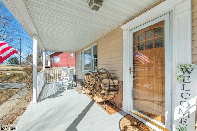 view of patio / terrace featuring a porch