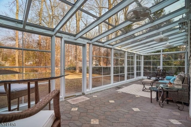 view of sunroom / solarium