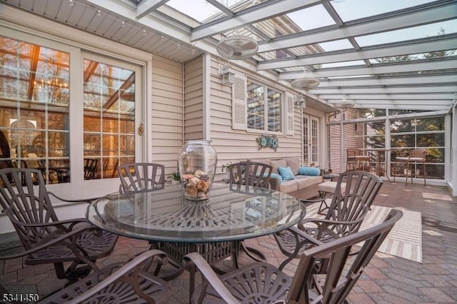 view of patio / terrace with outdoor dining area