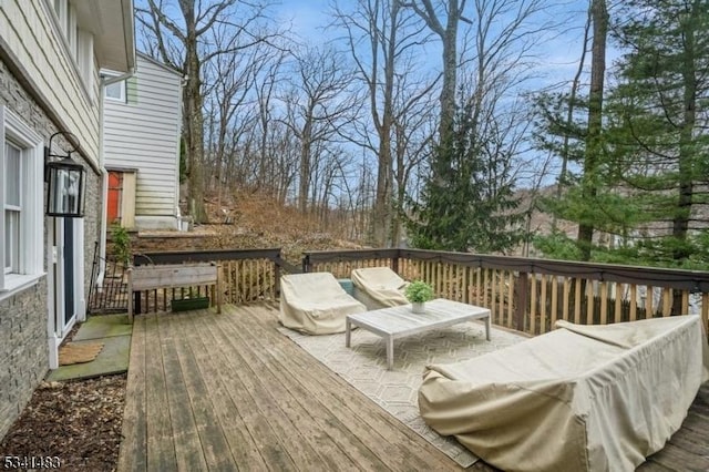 view of wooden terrace