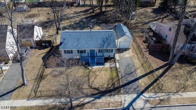 birds eye view of property