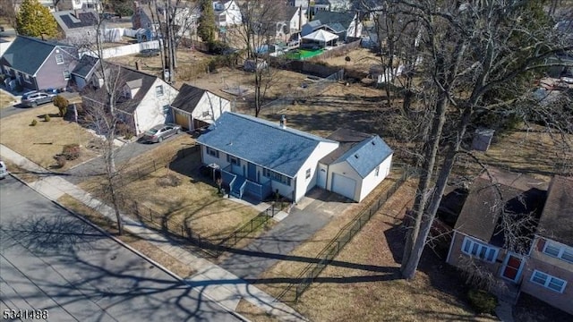 birds eye view of property featuring a residential view