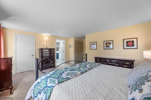 bedroom featuring carpet flooring