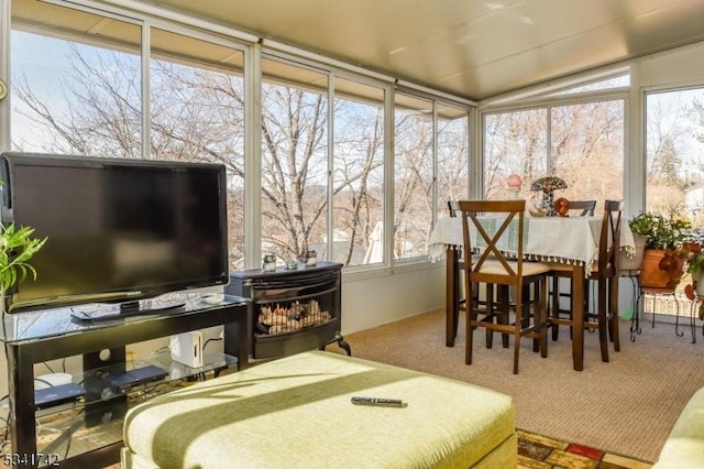 view of sunroom / solarium