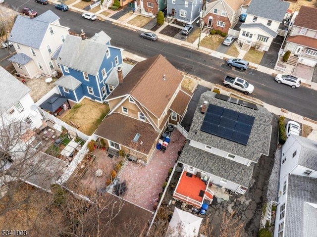 birds eye view of property featuring a residential view