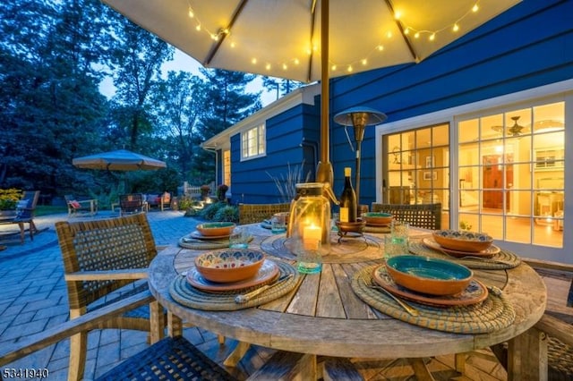 view of patio / terrace featuring outdoor dining space