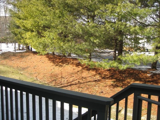 view of yard featuring a balcony