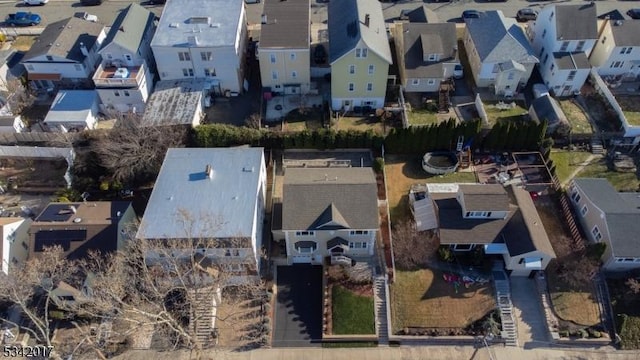 aerial view featuring a residential view