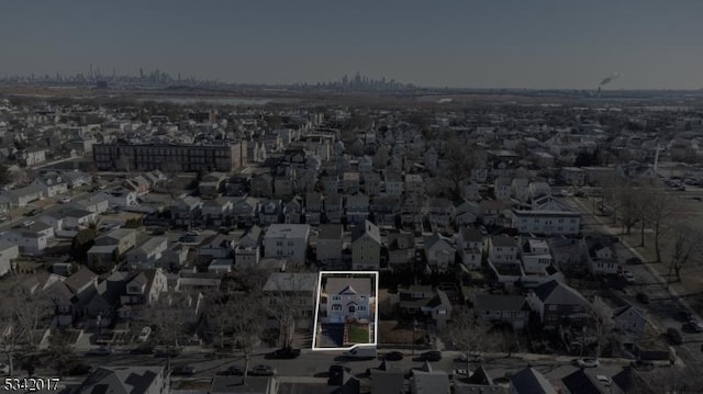 drone / aerial view with a residential view