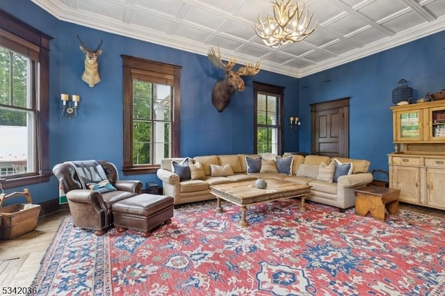29 Kitchell Rd, Morris Twp, NJ 07960 - living area with a chandelier
