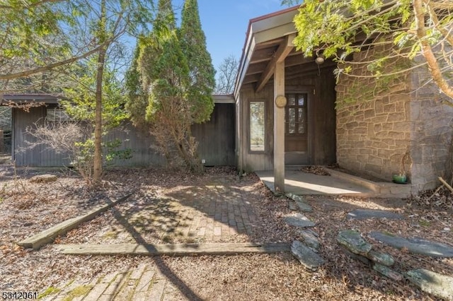 exterior space with a patio