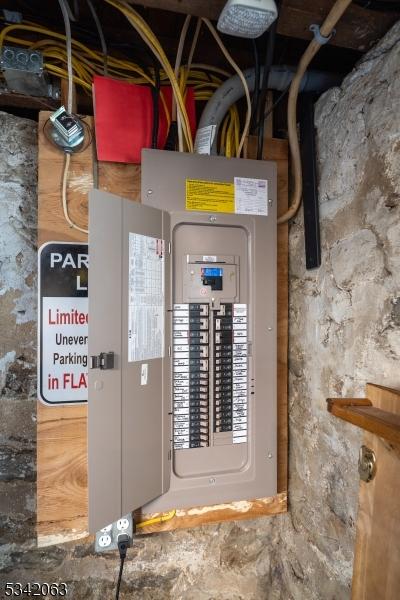 utility room with electric panel