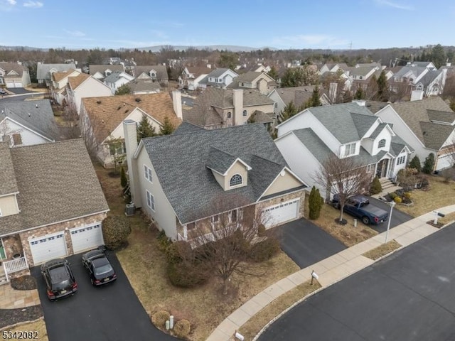 birds eye view of property featuring a residential view