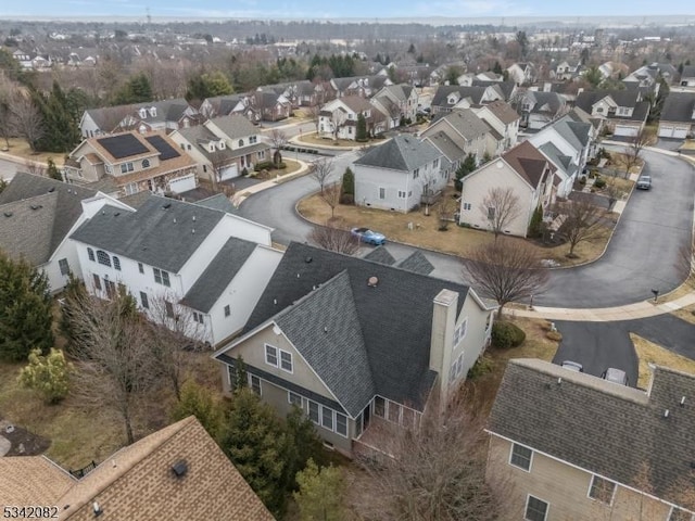 drone / aerial view featuring a residential view