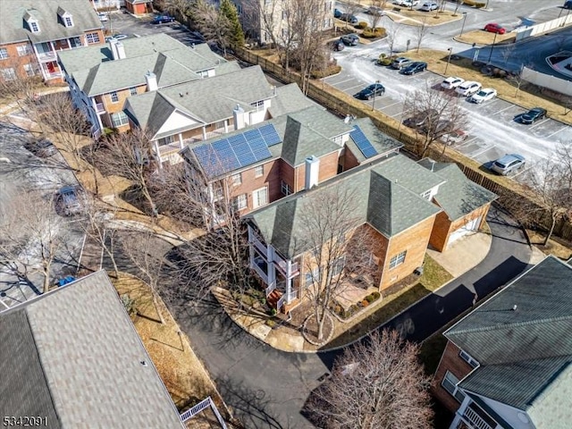 bird's eye view featuring a residential view