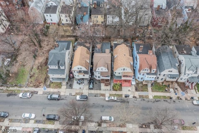 bird's eye view with a residential view