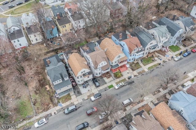 aerial view featuring a residential view