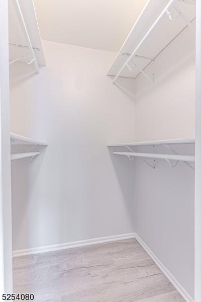 spacious closet featuring wood finished floors