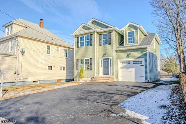 view of front of house featuring driveway