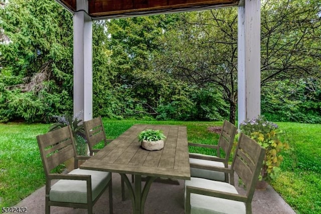 view of patio / terrace with outdoor dining space