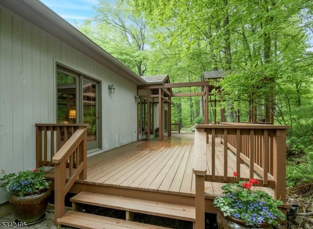 5 Apgar Way, Tewksbury Twp, NJ 08833 - view of wooden terrace