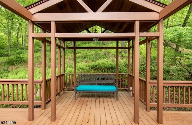 5 Apgar Way, Tewksbury Twp, NJ 08833 - wooden deck with a gazebo