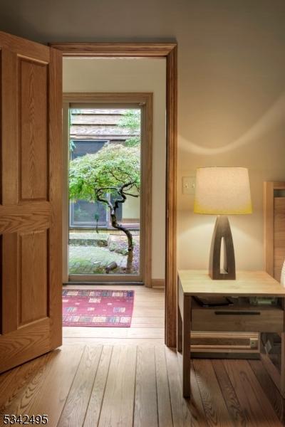 5 Apgar Way, Tewksbury Twp, NJ 08833 - doorway to outside with hardwood / wood-style floors