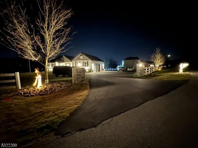 view of front of home featuring driveway