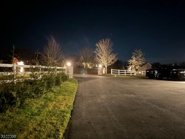 view of street with driveway