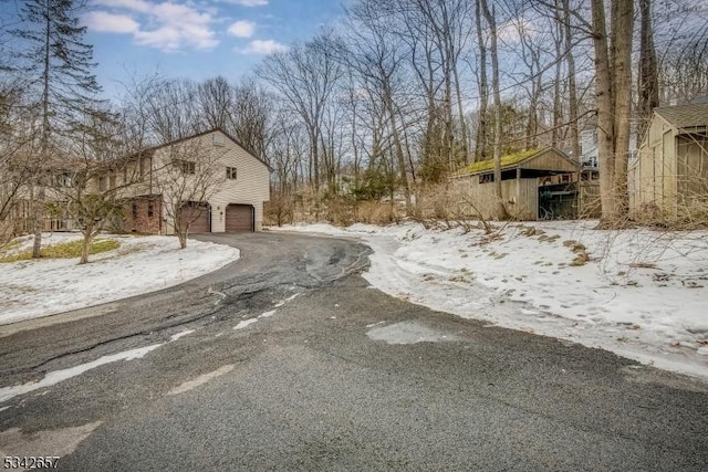 view of street with driveway