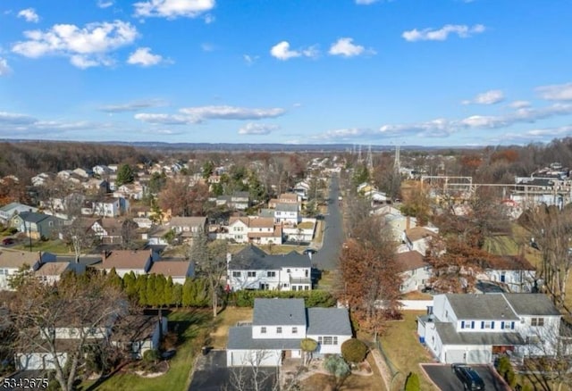 bird's eye view with a residential view