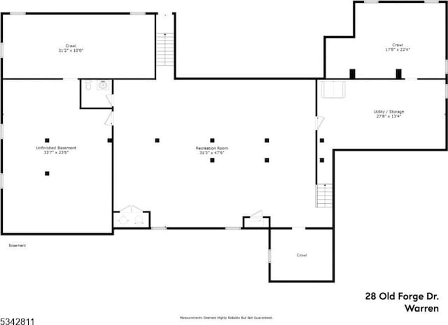 28 Old Forge Dr, Warren Twp, NJ 07059 - property floor plan