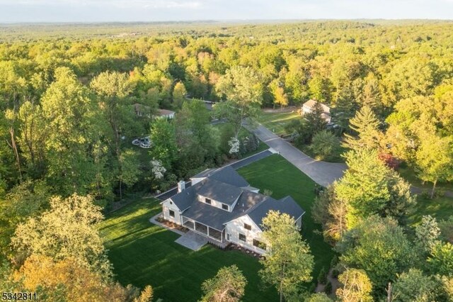 28 Old Forge Dr, Warren Twp, NJ 07059 - aerial overview of property's location featuring a heavily wooded area