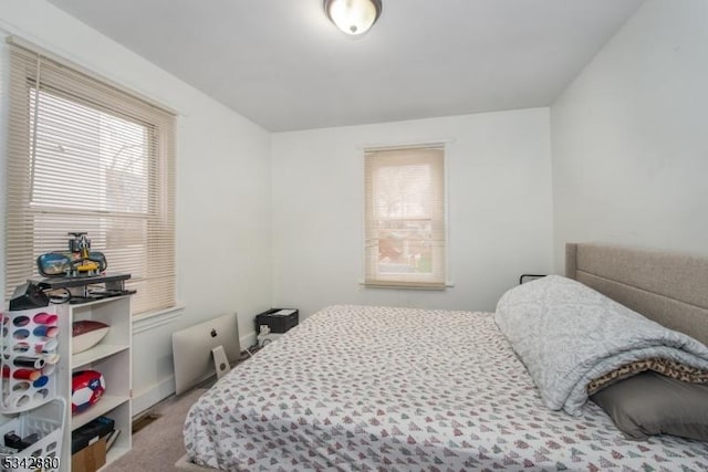 bedroom featuring carpet flooring