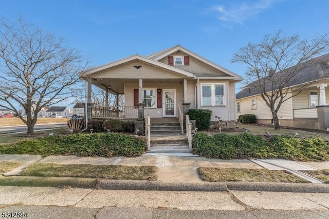 view of front of house featuring a porch