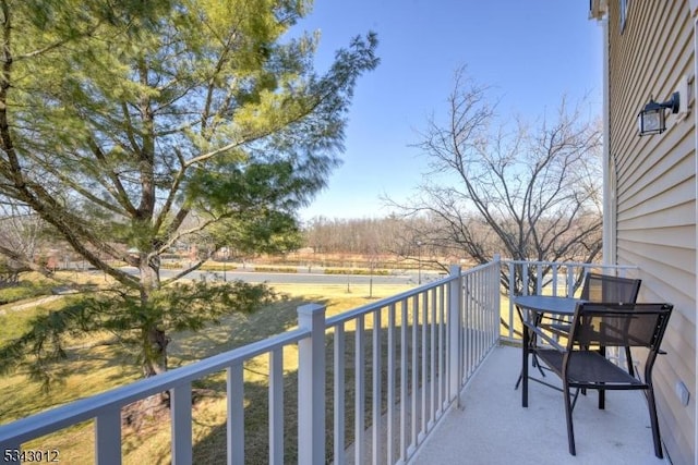 view of balcony