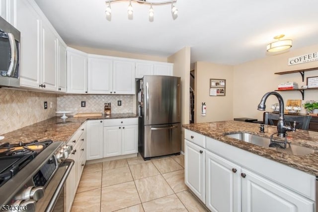 3 Knox Ct, Bernards Twp, NJ 07920 - kitchen with appliances with stainless steel finishes, white cabinets, and backsplash