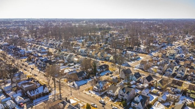 drone / aerial view with a residential view