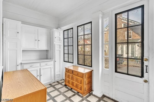 entryway featuring light floors